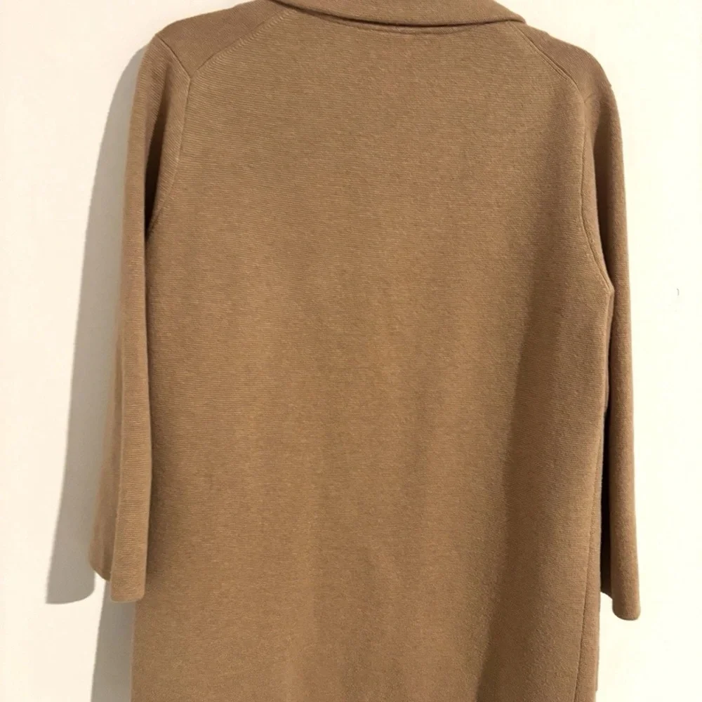 J. Crew Beige Knit Cardigan Preppy Women Cozy Sweater Blazer Sz S Tan Minimalist